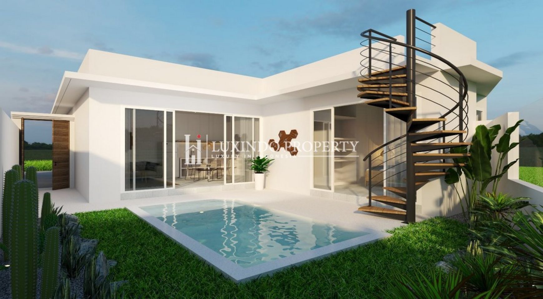 CANGGU – MODERN 1-BEDROOM VILLA WITH EXTRA ROOM IN PADANG LINJONG – YEARLY RENTAL, FLEXIBLE LEASE TERMS (RV334)