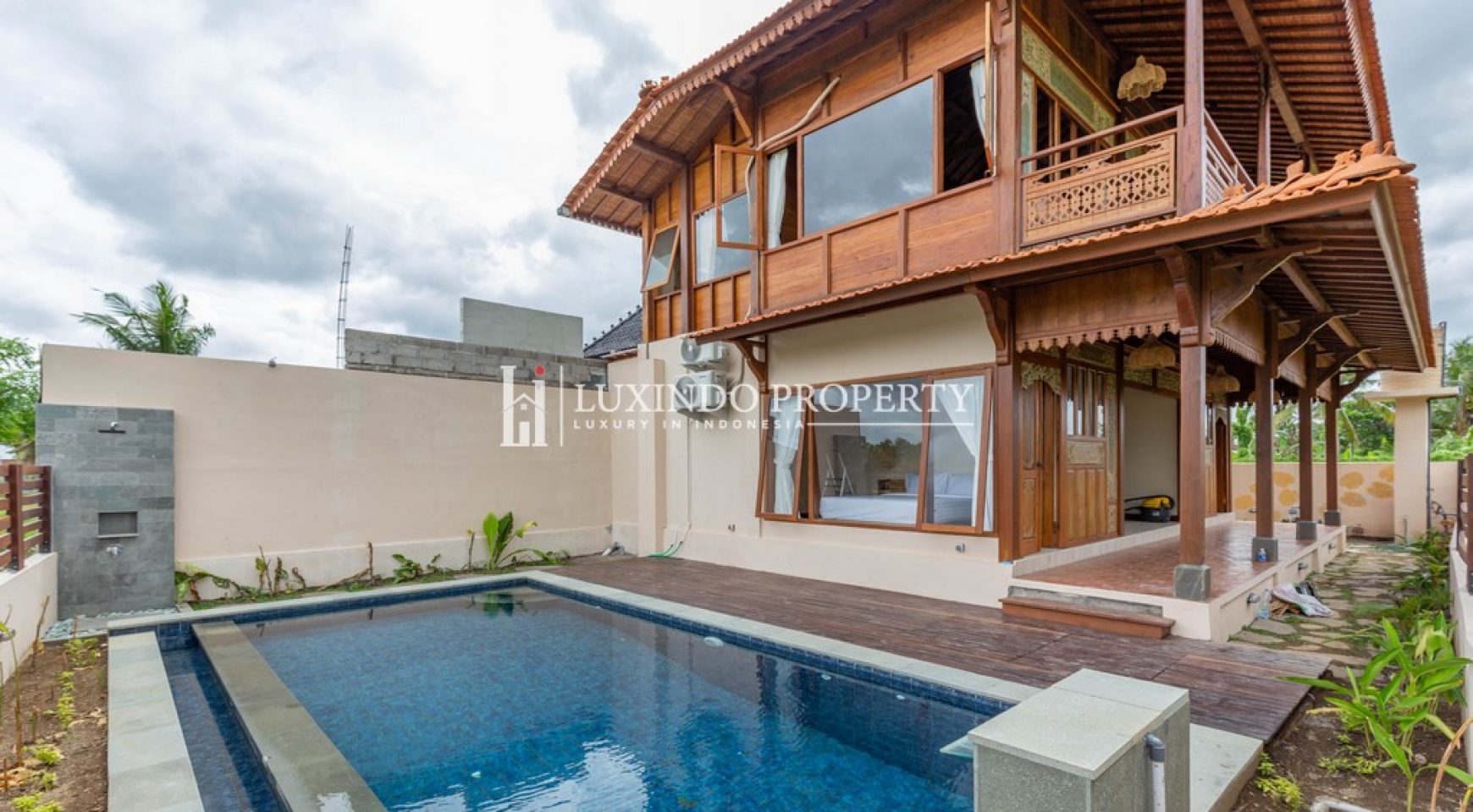 UBUD – BRAND NEW 3 BEDROOM WOODEN VILLA WITH RICE FIELD VIEW (LHV726)